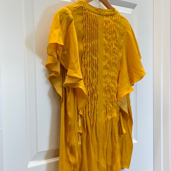 NWT Anthropologie Ruffled Pintucked Blouse - Picture 15 of 16